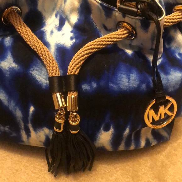 Michael Kors Tie Dye Blue Tote - Picture 3 of 7